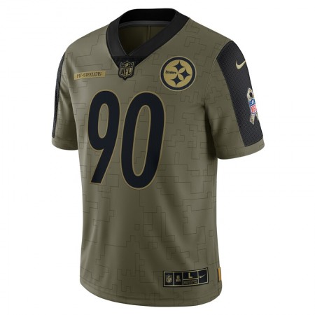 Pittsburgh Steelers Tröjor T.J. Watt 90 Nike 2021 Salute to Service - Herr Pittsburgh Steelers Tröjor T.J. Watt 90 Nike 2021 Salute to Service - Herr